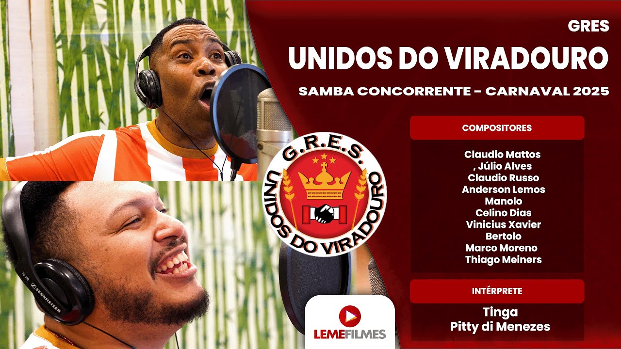 Viradouro 2025 - Samba Concorrente - Claudio Mattos, Júlio Alves, Claudio Russo e Parceria