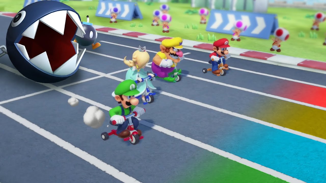 Super Mario Party Minigames - Luigi vs Rosalina vs Mario vs Wario | MarioGamers