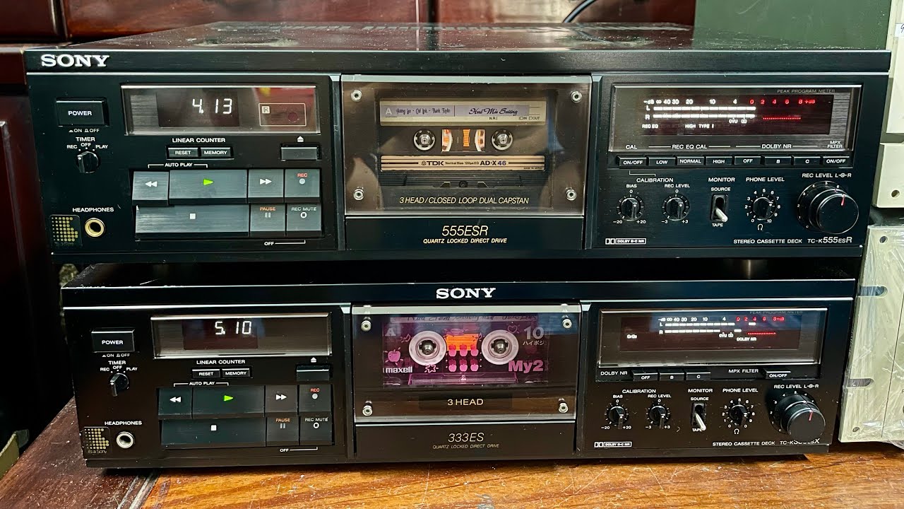 Cassette deck SONY TC-K555ESR & 333 ESX Call/Zalo: 0933488038