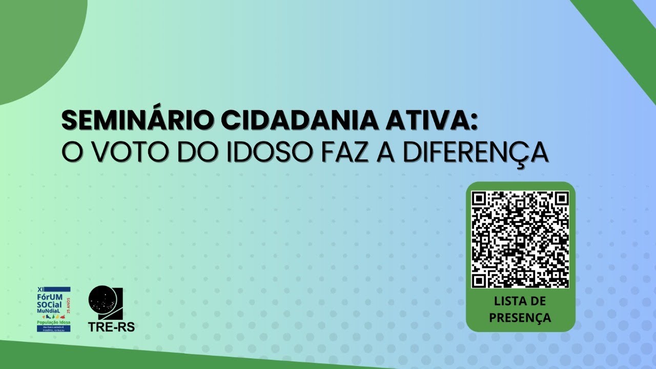 CIDADANIA ATIVA: O VOTO DO IDOSO FAZ A DIFERENÇA