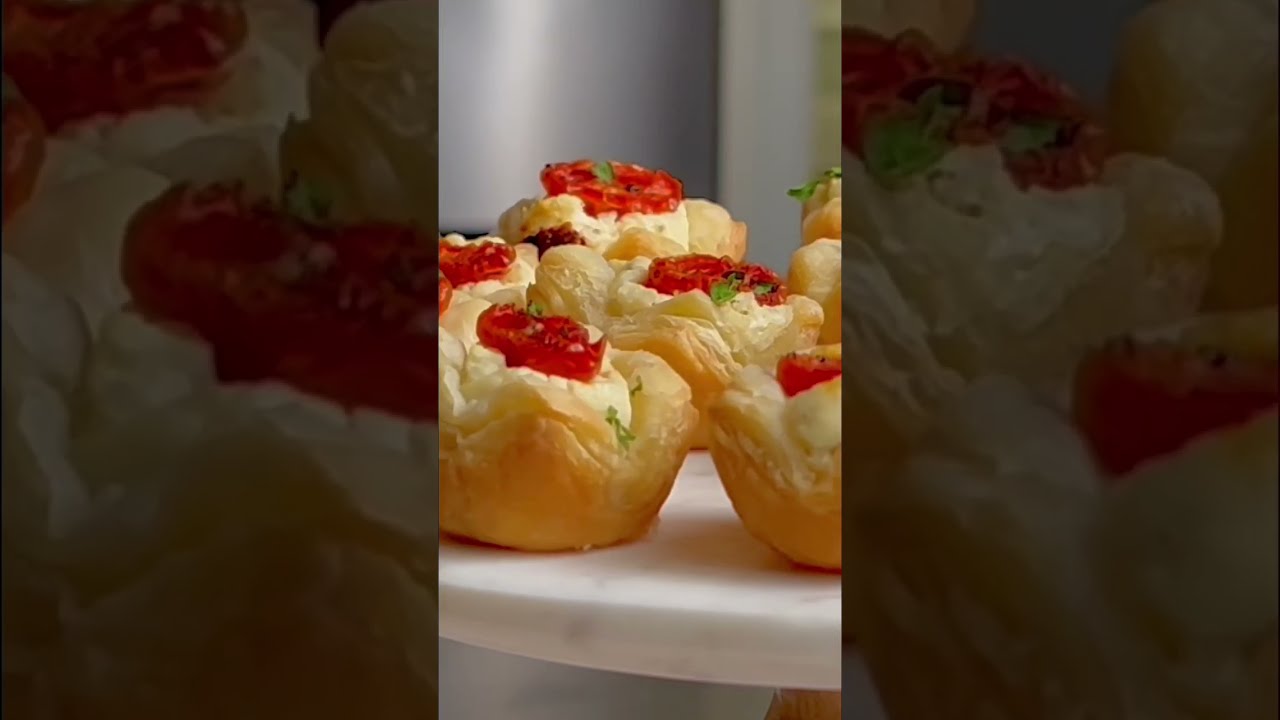 Goat Cheese Appetizers with Roasted Tomatoes #shorts