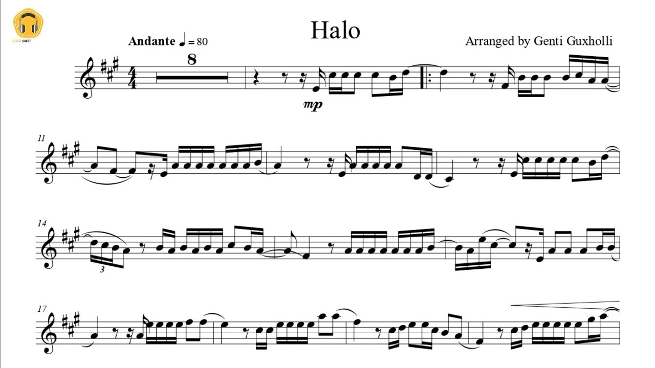 Halo by Beyonce (Flute Solo with Piano Accompaniment/Sheets)