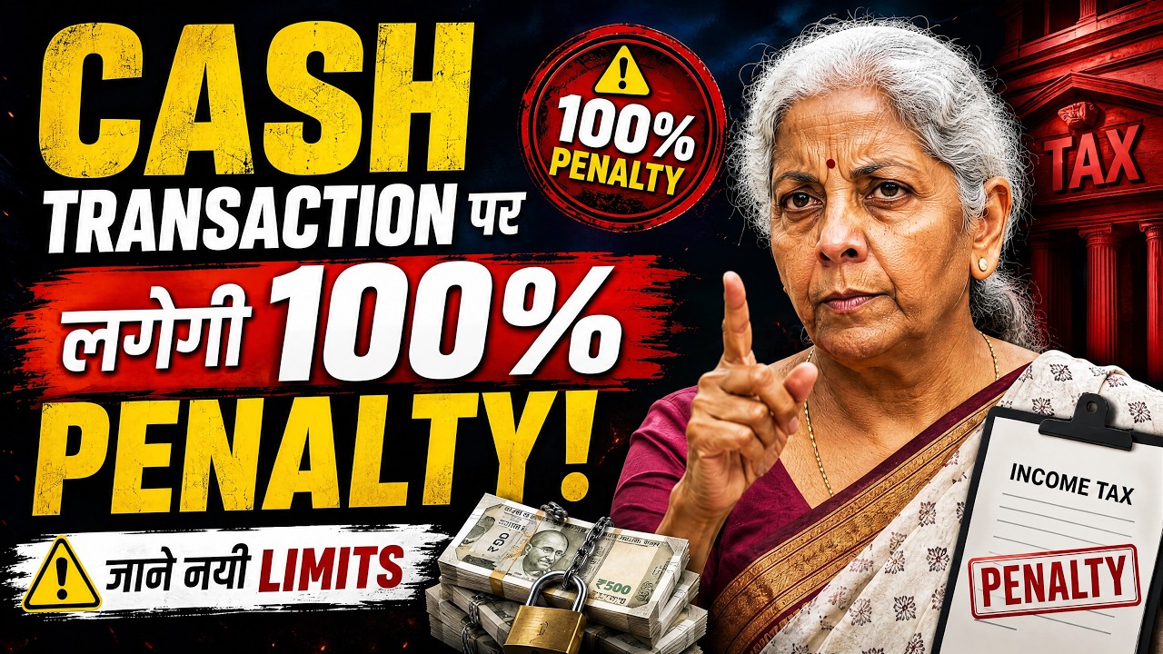 Cash Transaction पर लगेगी 100% Penalty? जानें New Cash Limits 2026 | Income Tax Rules