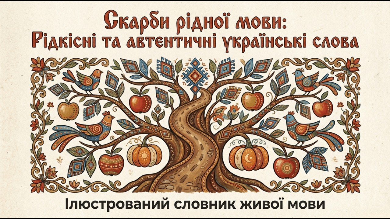 Скарби рідної мови:рідкісні, унікальні  автентичні українські слова.Ілюстрований словник живої мови.