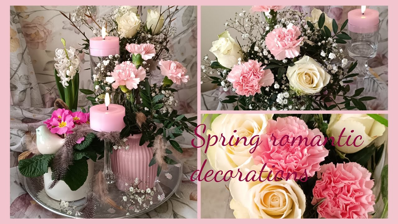 Jarní růžové aranžmá🌸dárková kytice z růží a karafiátů🌸 homemade spring creations