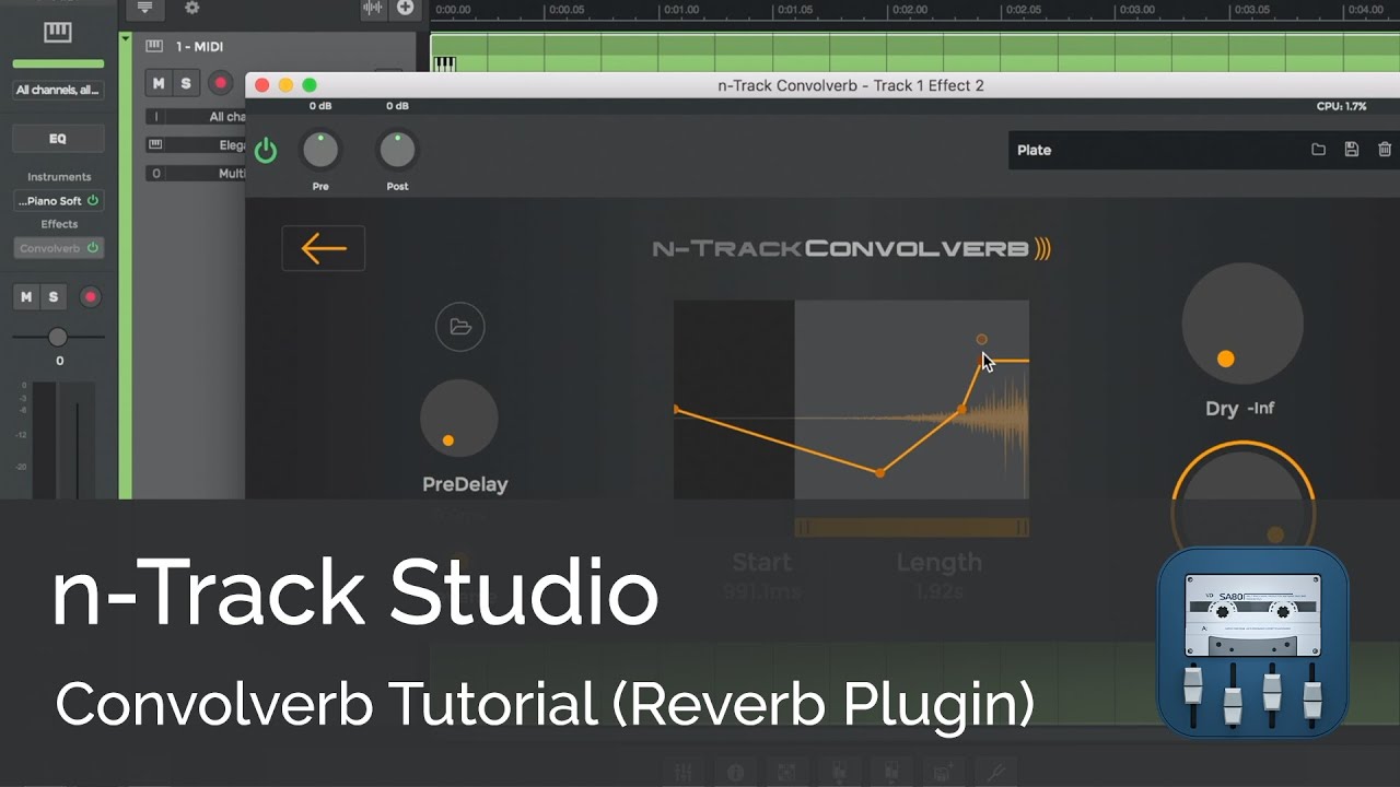 Convolverb Walkthrough (Reverb Plugin) | n-Track Studio
