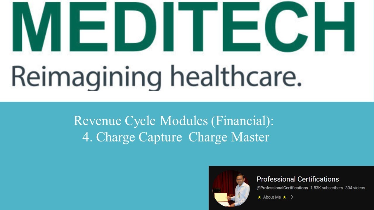 | MEDITECH | Charge Capture & Charge Master