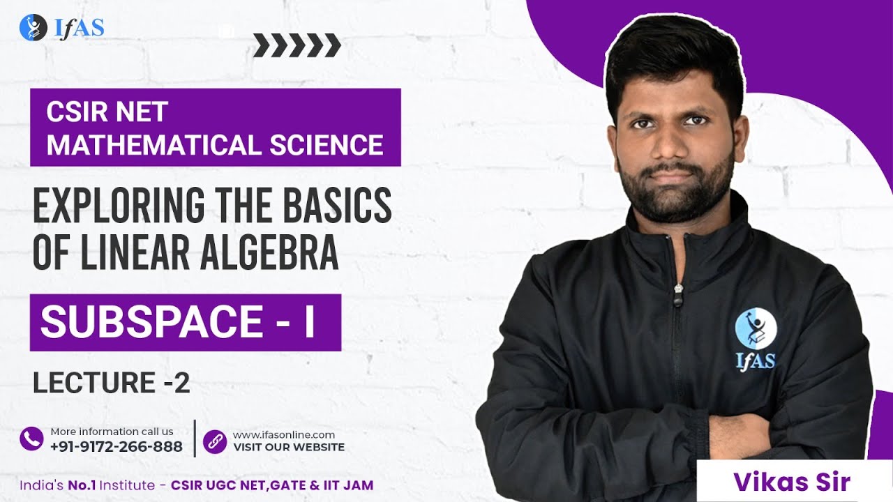 How to Crack CSIR NET Maths Exam with Subspace Questions in Linear Algebra