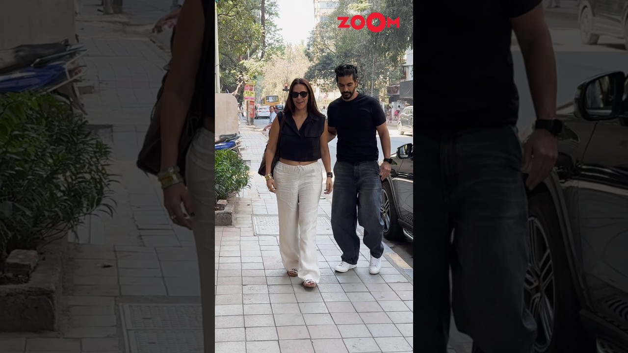 Neha Dhupia & Angad Bedi WIN hearts with their ADORABLE city sighting😍#nehadhupia #angadbedi