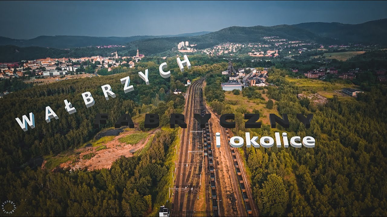 Wałbrzych Fabryczny, dawna Kopalnia i ZK Wałbrzych z drona 2022