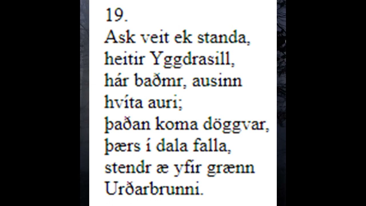 Duivelspack - Voluspå (vers 19) (trad.) (med norrøn tekst)