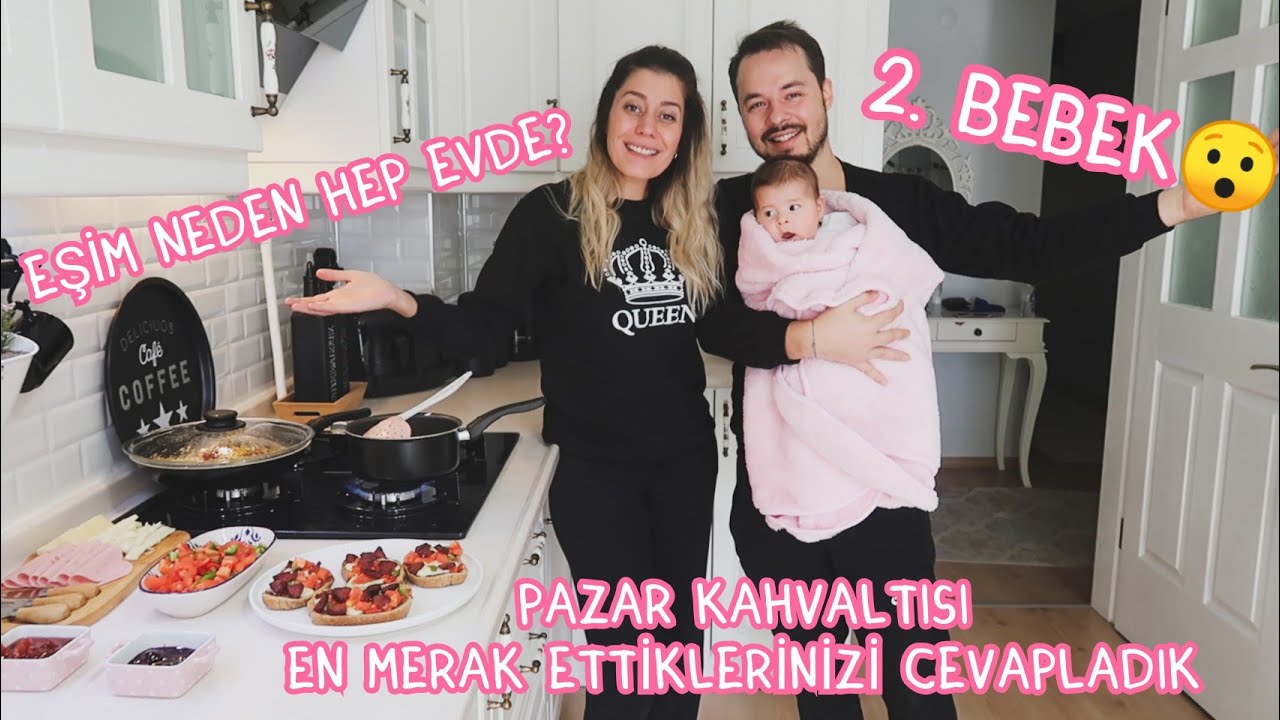 EŞİM NEDEN EVDE? ÇALIŞMIYORMU❓2.BEBEK🤭EN MERAK ETTİKLERİNİZİ CEVAPLADIK PAZAR KAHVALTISI