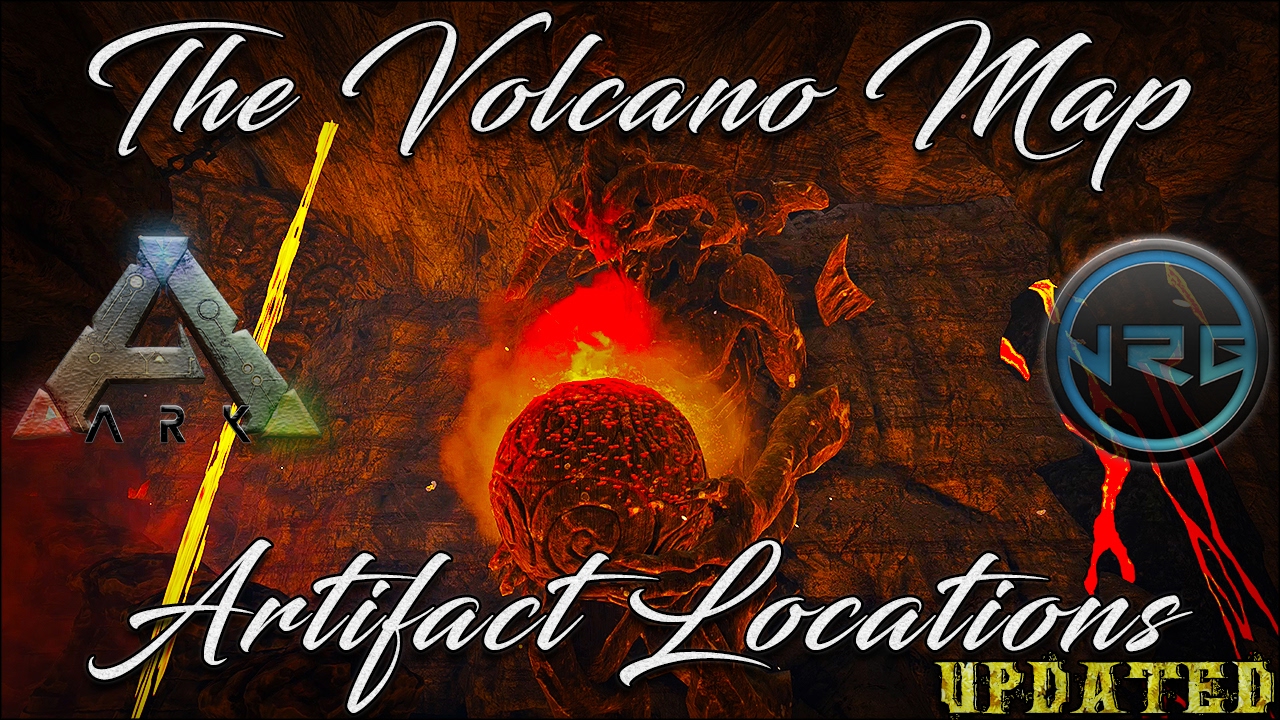 [OUTDATED] The Volcano Map Artifact & Cave Locations!! Ark Survival Evolved