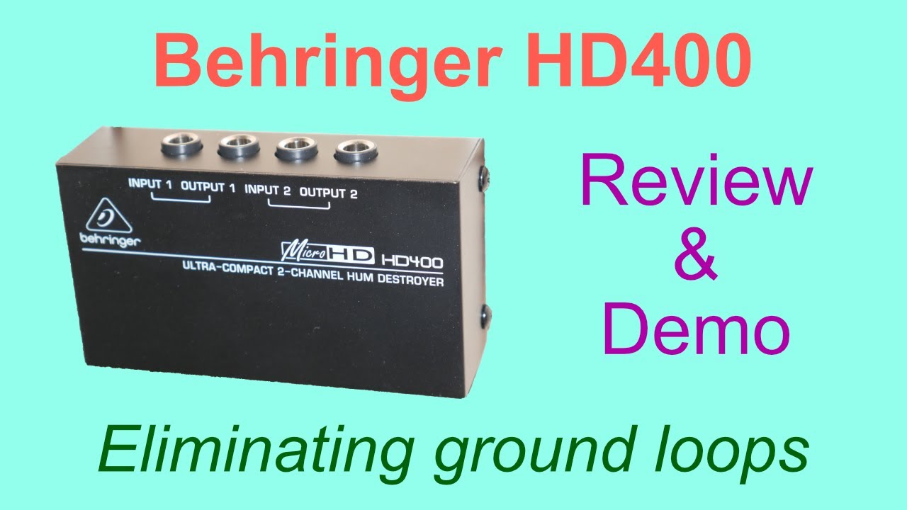 Behringer MicroHD HD400 Review and Audio Test