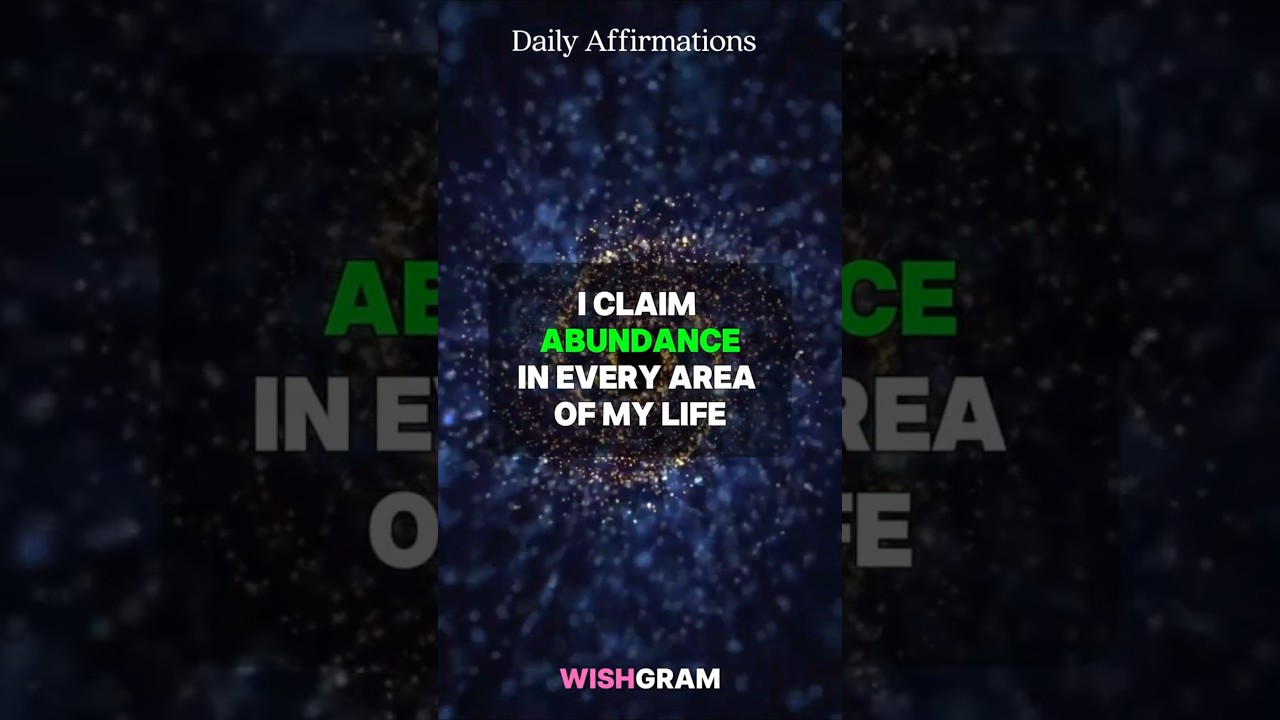 I claim abundance in every area of my life 💗