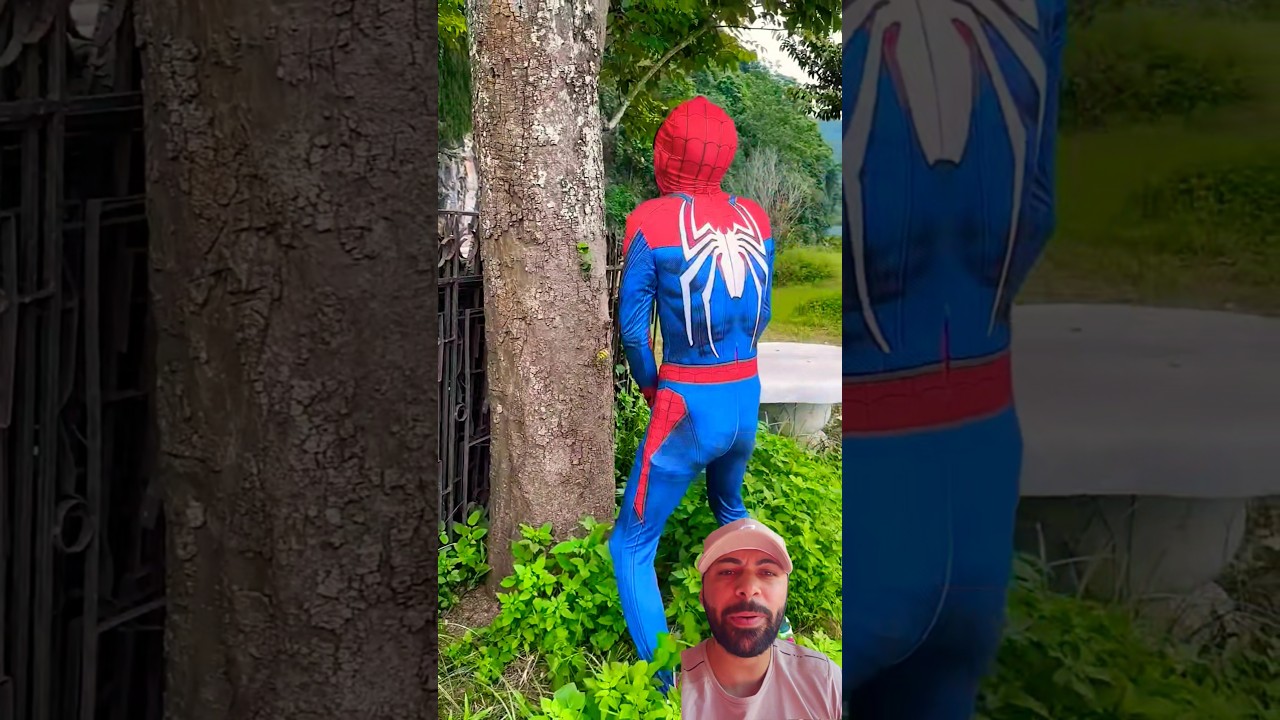 O homem aranha t&aacute; querendo fazer xixi 😂😂😂 #shorts