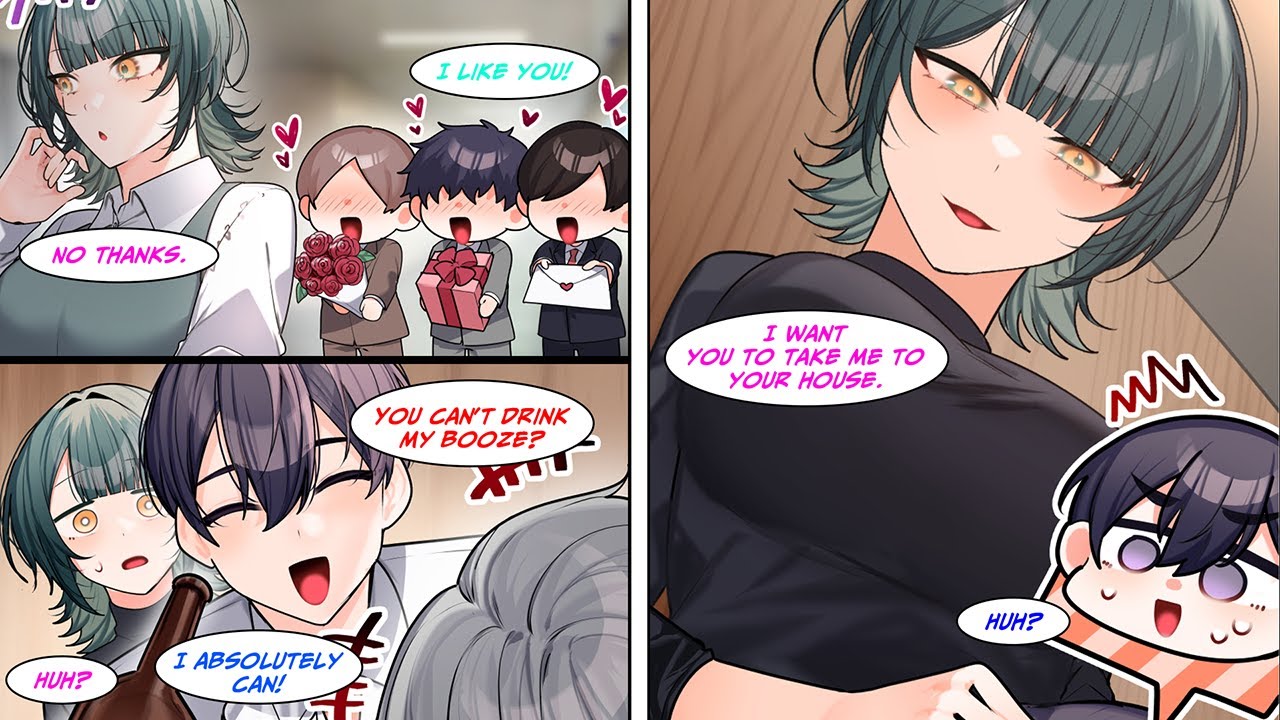 [Manga Dub] The beautiful receptionist turns down a bunch of men