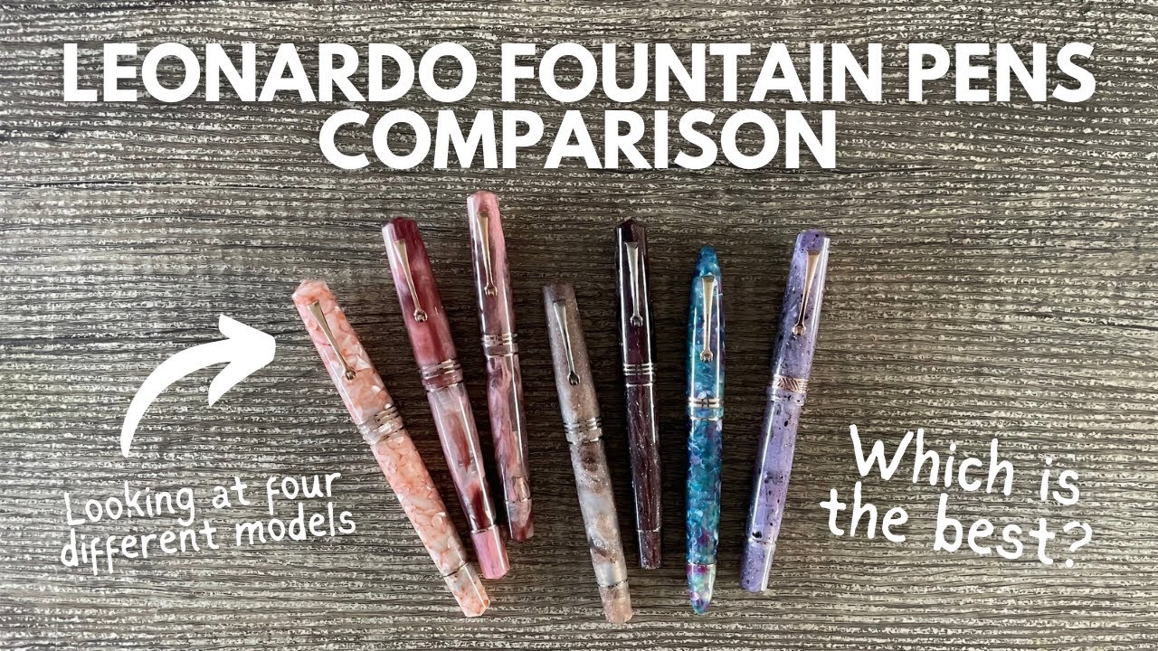 MY LEONARDO PENS COLLECTION // Comparing my Leonardo Officina Italiana Fountain Pens! #fountainpen