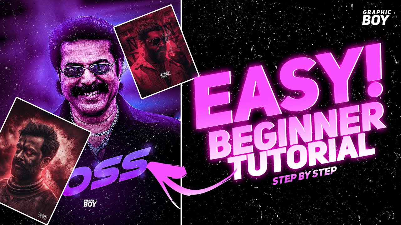 Insta Viral Poster Making  Beginner Tutorial In Malayalam / Photoshop