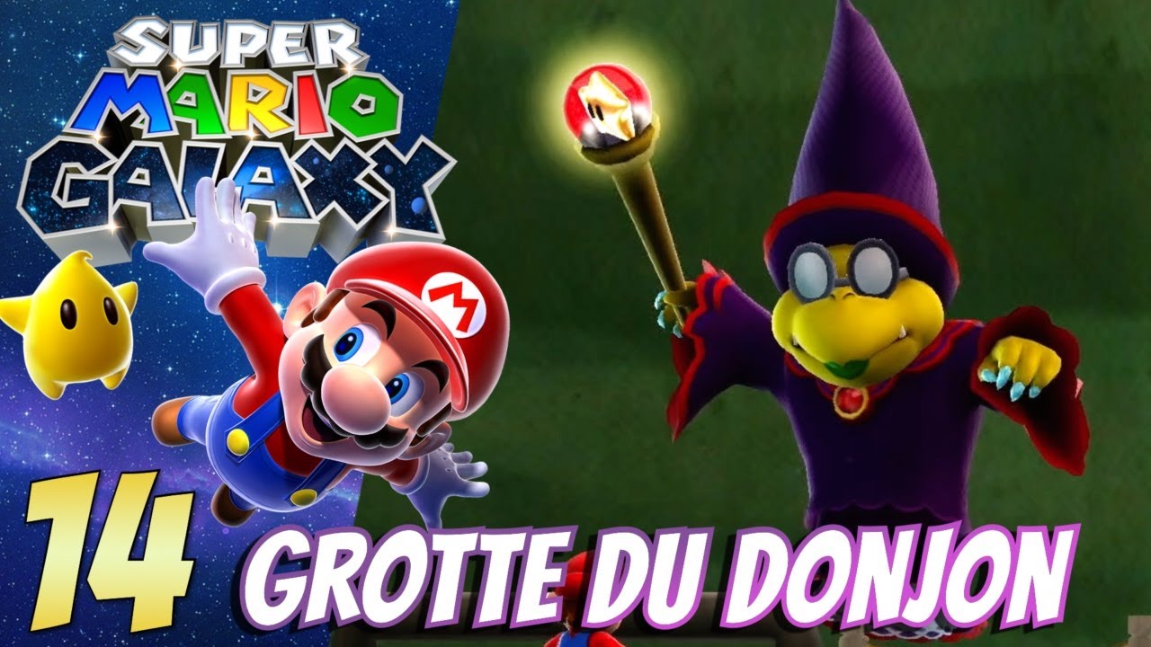SUPER MARIO GALAXY épisode 14: La grotte du Donjon  et le boss Sorcière Gameplay Nintendo Switch