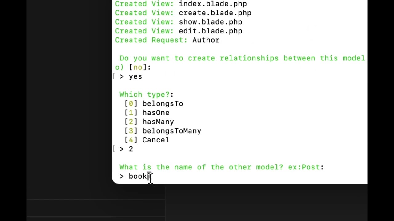 Laravel Crud Generator how to use (misterdebug)