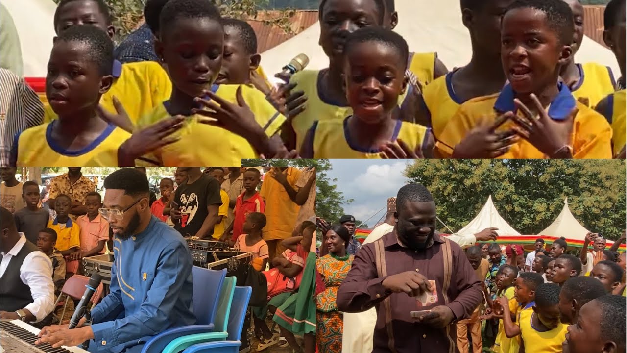 Dr. Frank Amoakohene at Kokotro Methodist school to commission renovated building done by Amanda