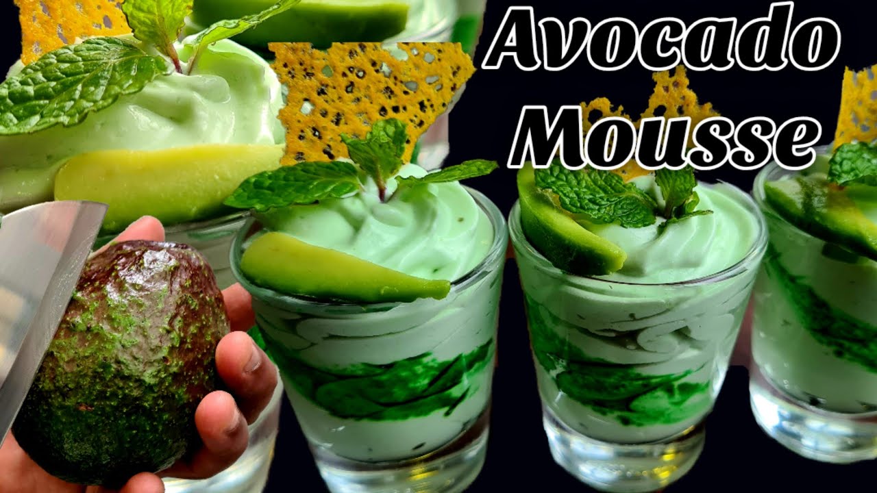 Avocado mousse අලිගැටපේර මූස්