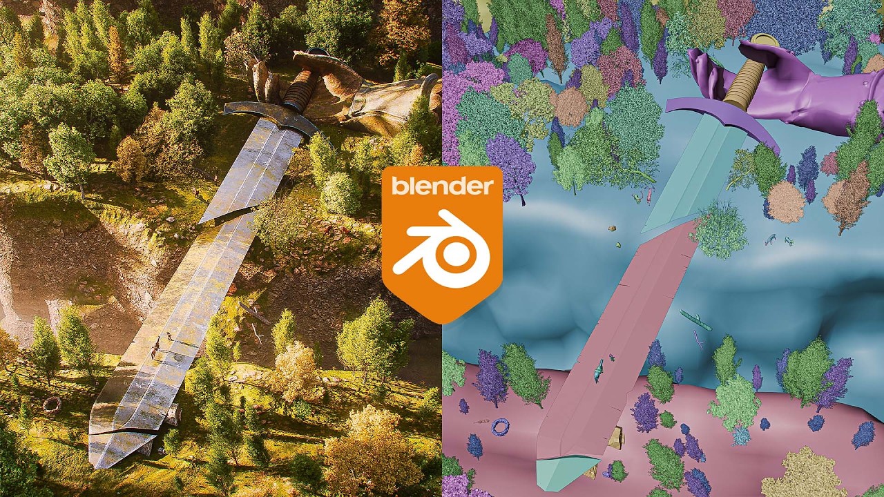 Blender nature environment - Step by step tutorial