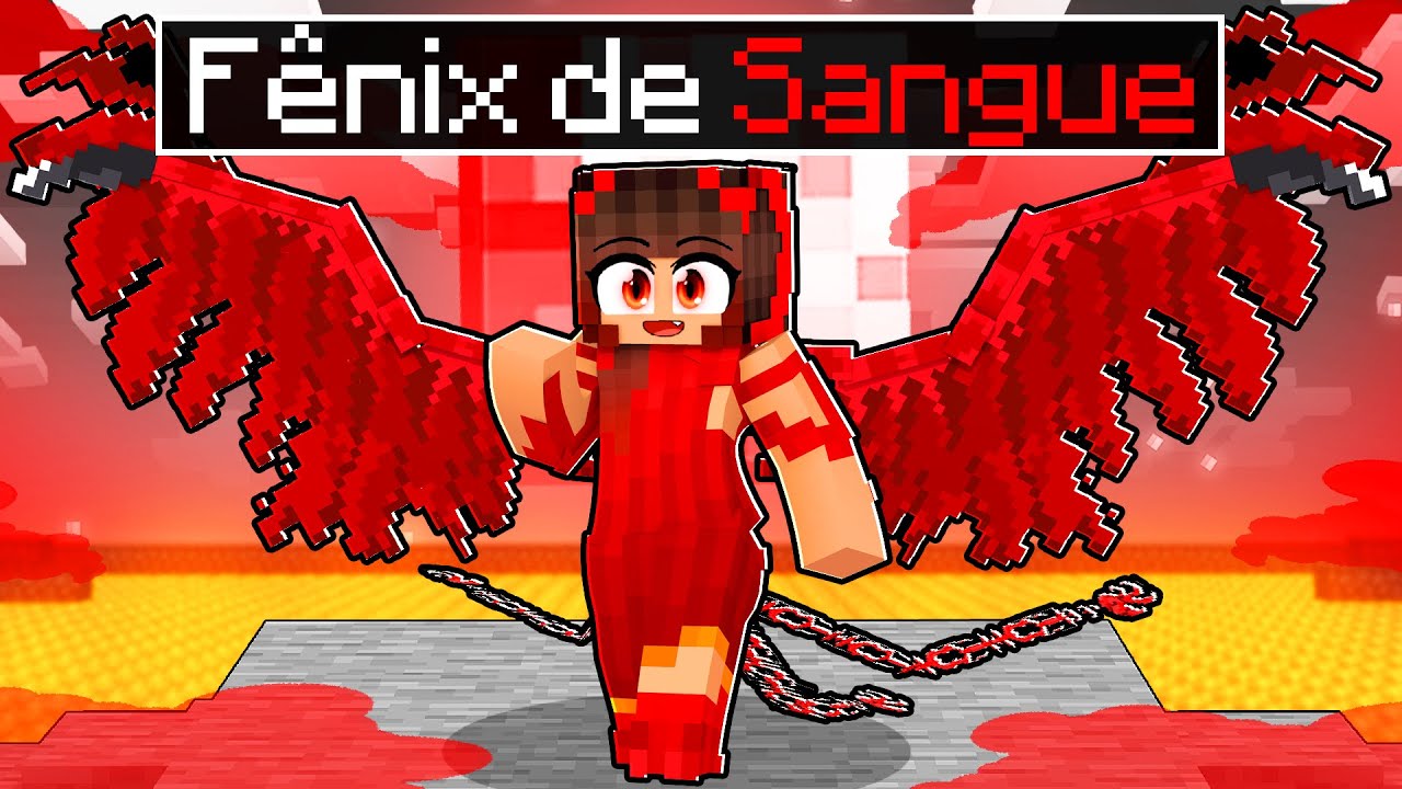 Jogando como FÊNIX de SANGUE no Minecraft ◂Miika▸