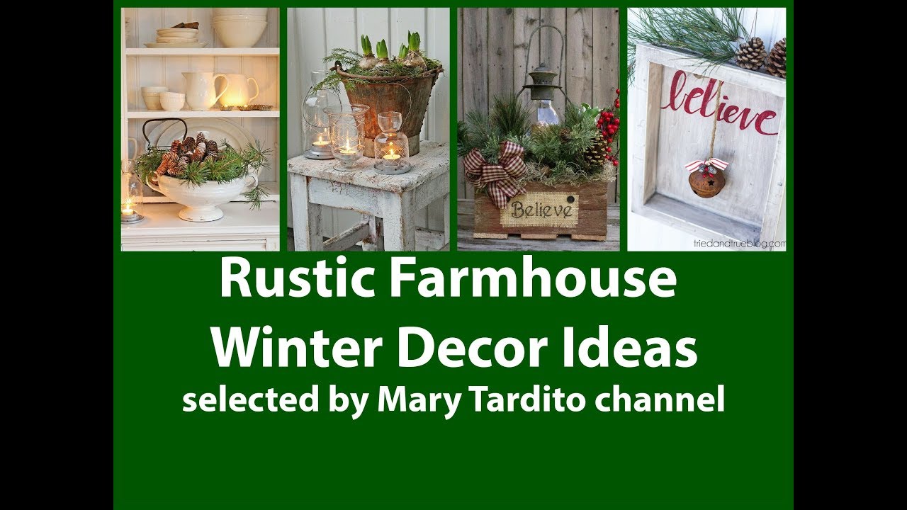 Winter Rustic Farmhouse Decor Ideas