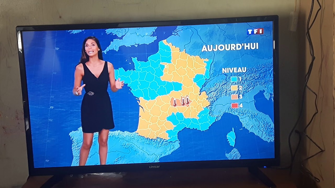Météo Tatiana Silva Alerte Canicule 26/08/17 sur TF1