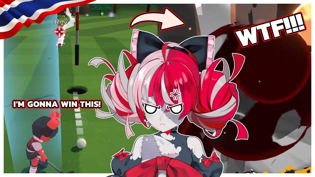 Chaos reigns in Super Battle Golf collab!【Kureiji Ollie | TH/EN Sub】