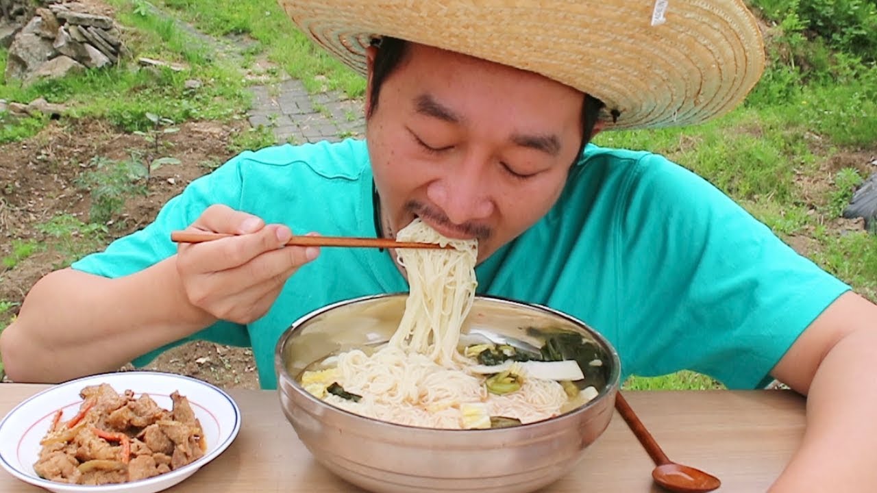 시원~한 동치미열무국수 먹방! Dongchimi Cold noodles Mukbang eating show