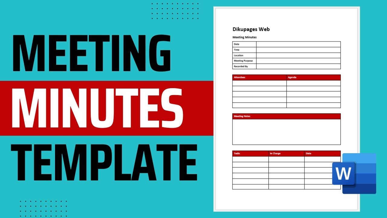 How to Create a Meeting Minutes Template in MS Word