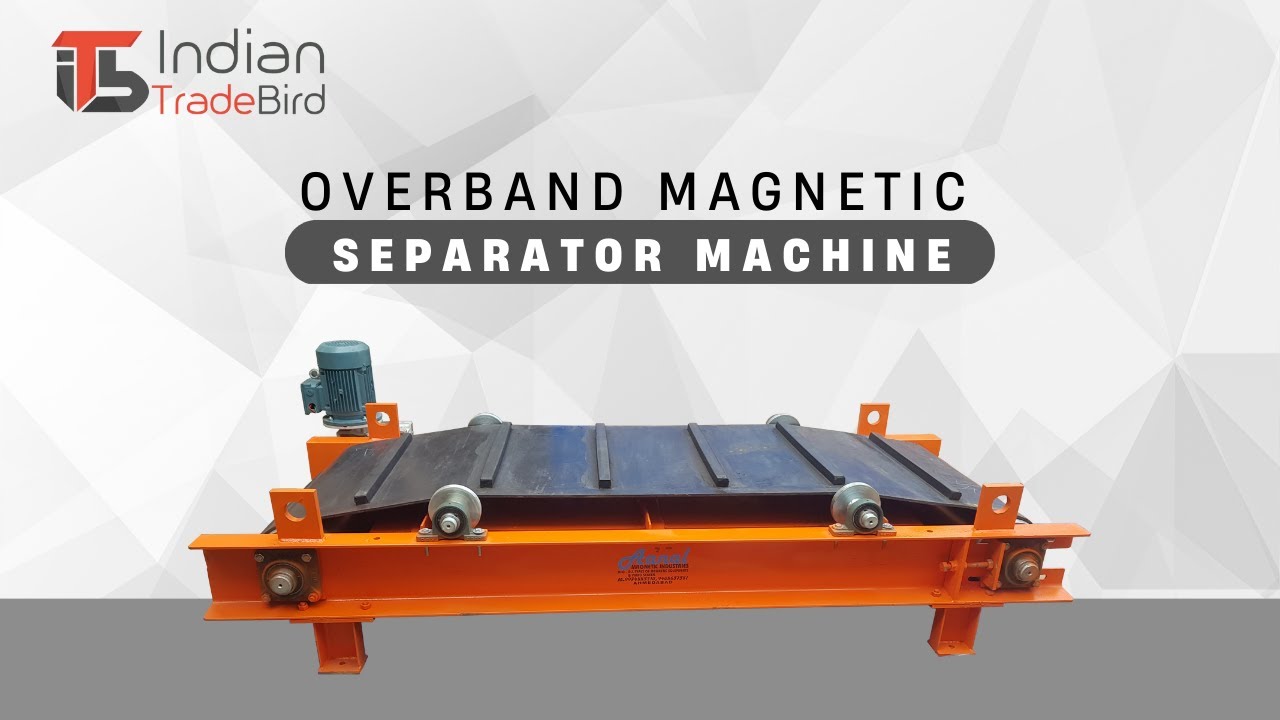 How does an overband magnetic separator works? | Indian Trade Bird.#machine