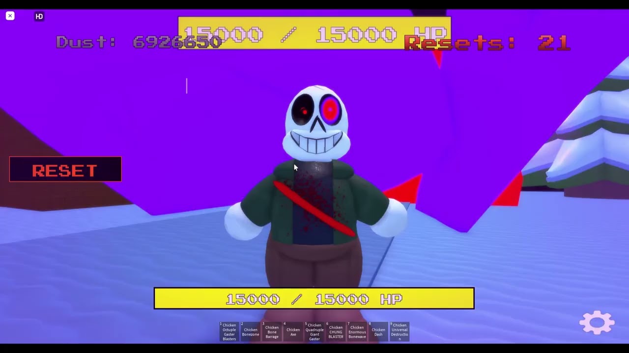 Reset 3 Characters  - Average Roblox Undertale Game
