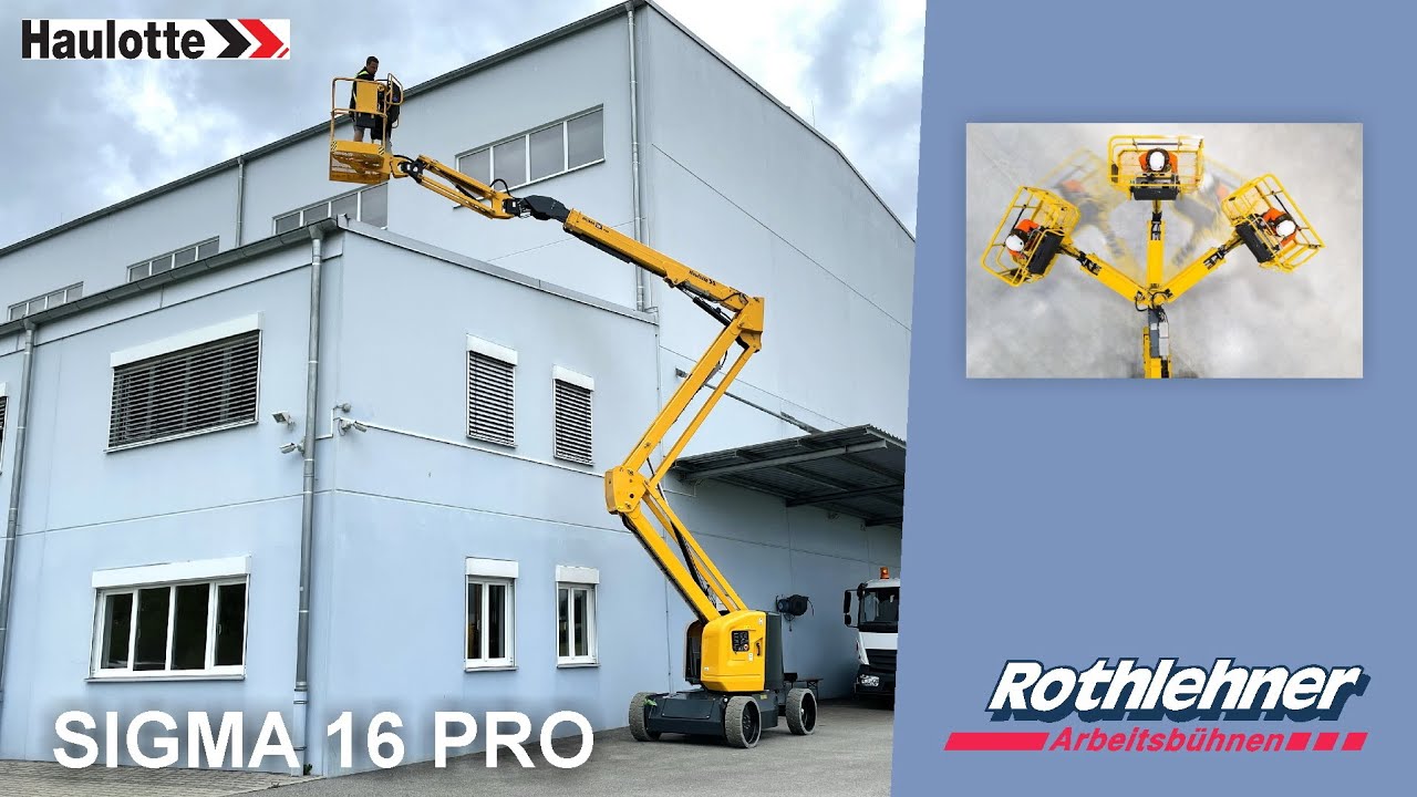 Haulotte SIGMA 16 PRO - Produktvideo Gelenk-Teleskop Selbstfahr-Arbeitsbühne