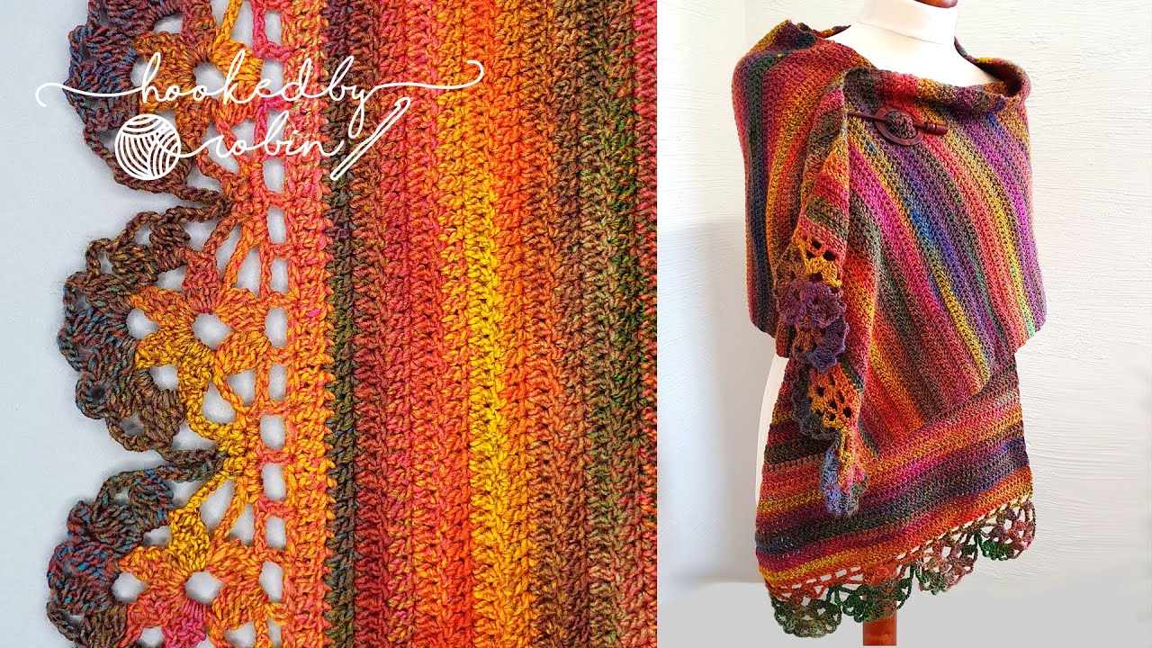 EASY Crochet Rectangle Shawl - The Jewelspun Wrap