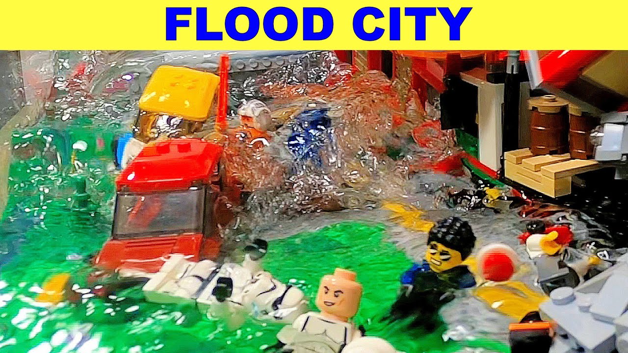 LEGO FLOOD on STAR WARS ™ Film Set - DAM Breach - Full ACTION Disaster - ep 59