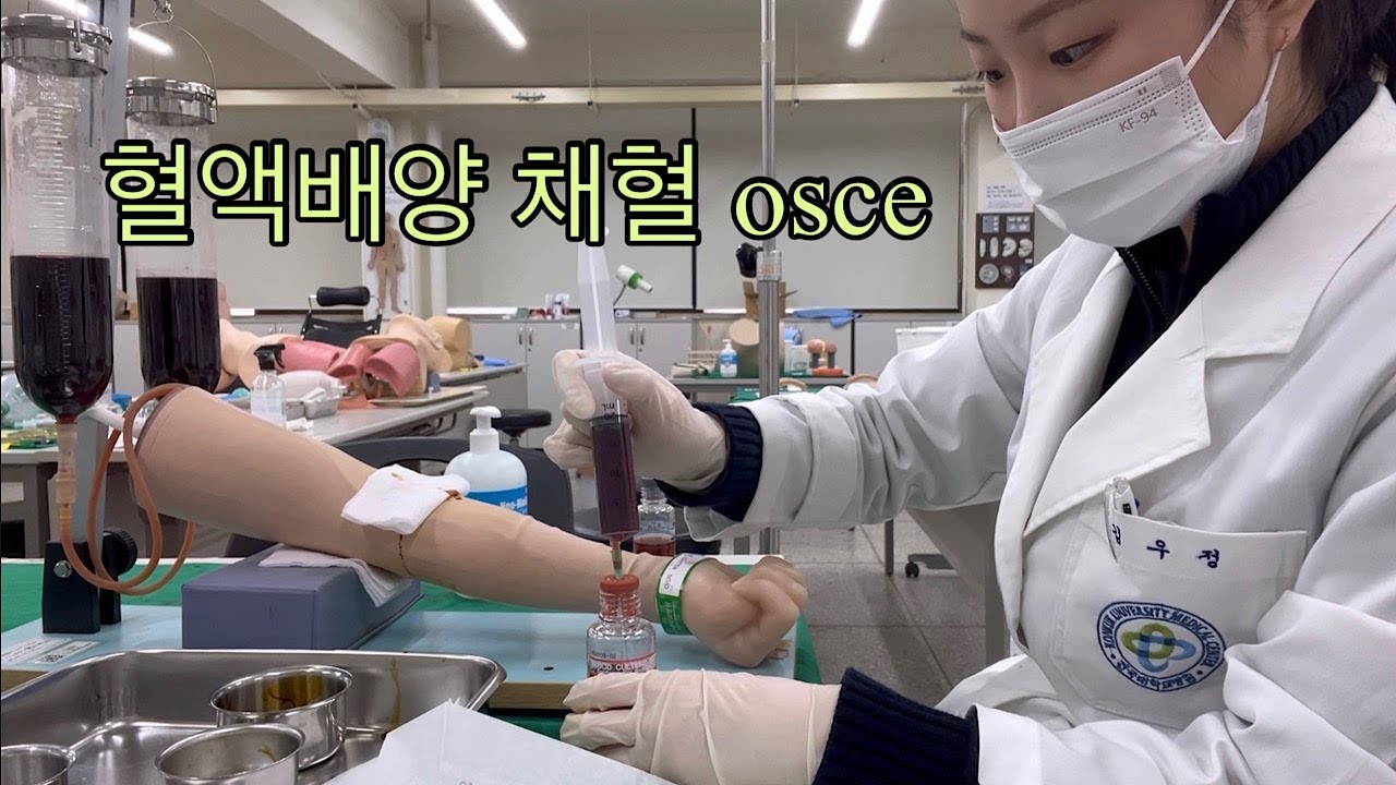6. 혈액배양 채혈 오스키 (osce) | 의대생 술기실습