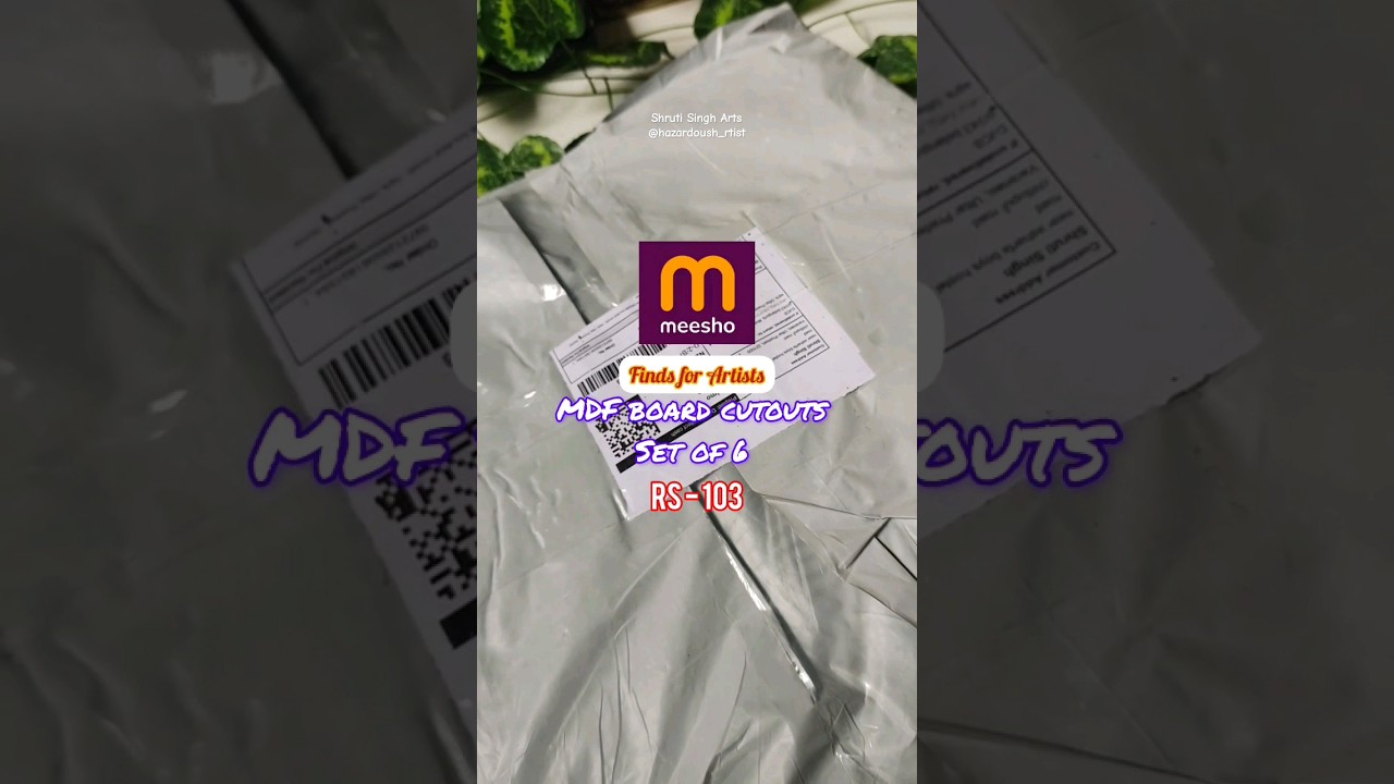 Meesho artist finds / MDF board #art #haul #meeshohaul #meeshofinds #artandcraft
