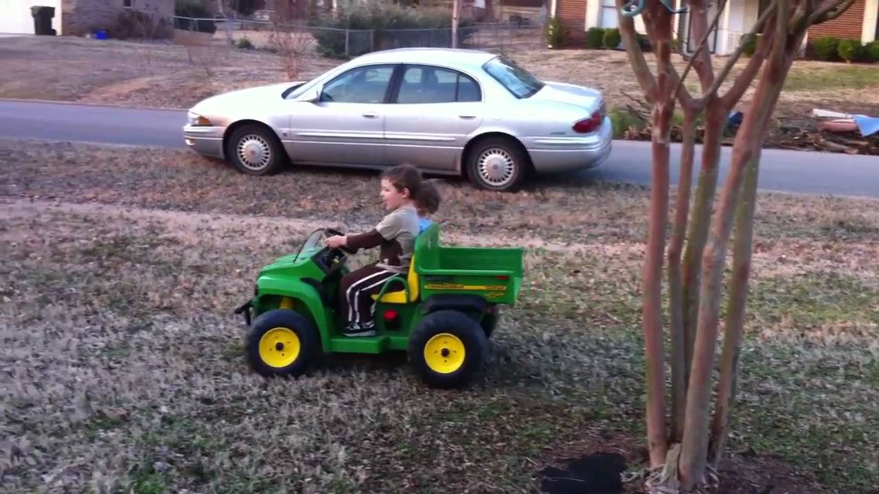Custom Ride Ons - Stock 12V Peg Perego John Deere HPX Gator - by Hozian - Modified Power Wheels
