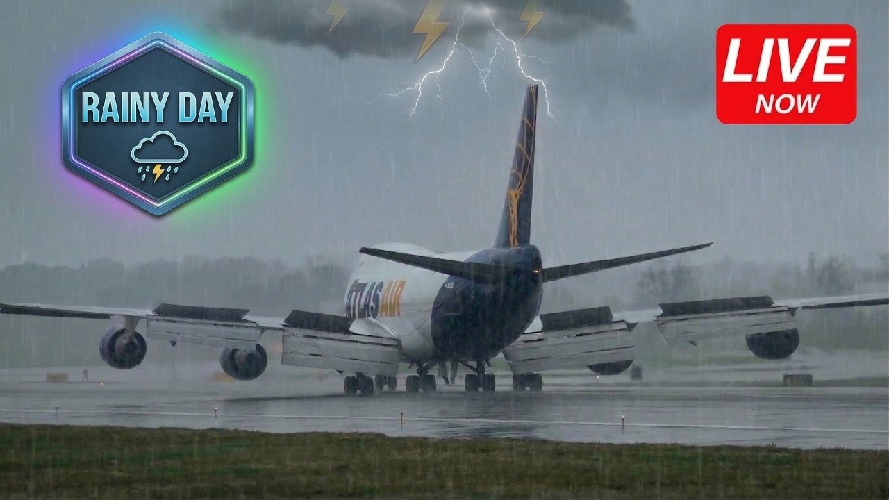 🔴 LIVE: Rainy Day Plane Spotting at Chicago O’Hare (ORD)