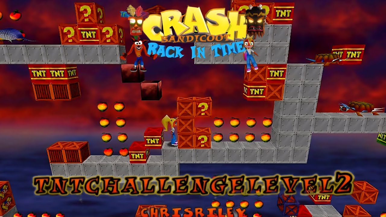 Crash Bandicoot - Back In Time Fan Game: Custom Level: TNT Challange Level 2 By ChrisRiley