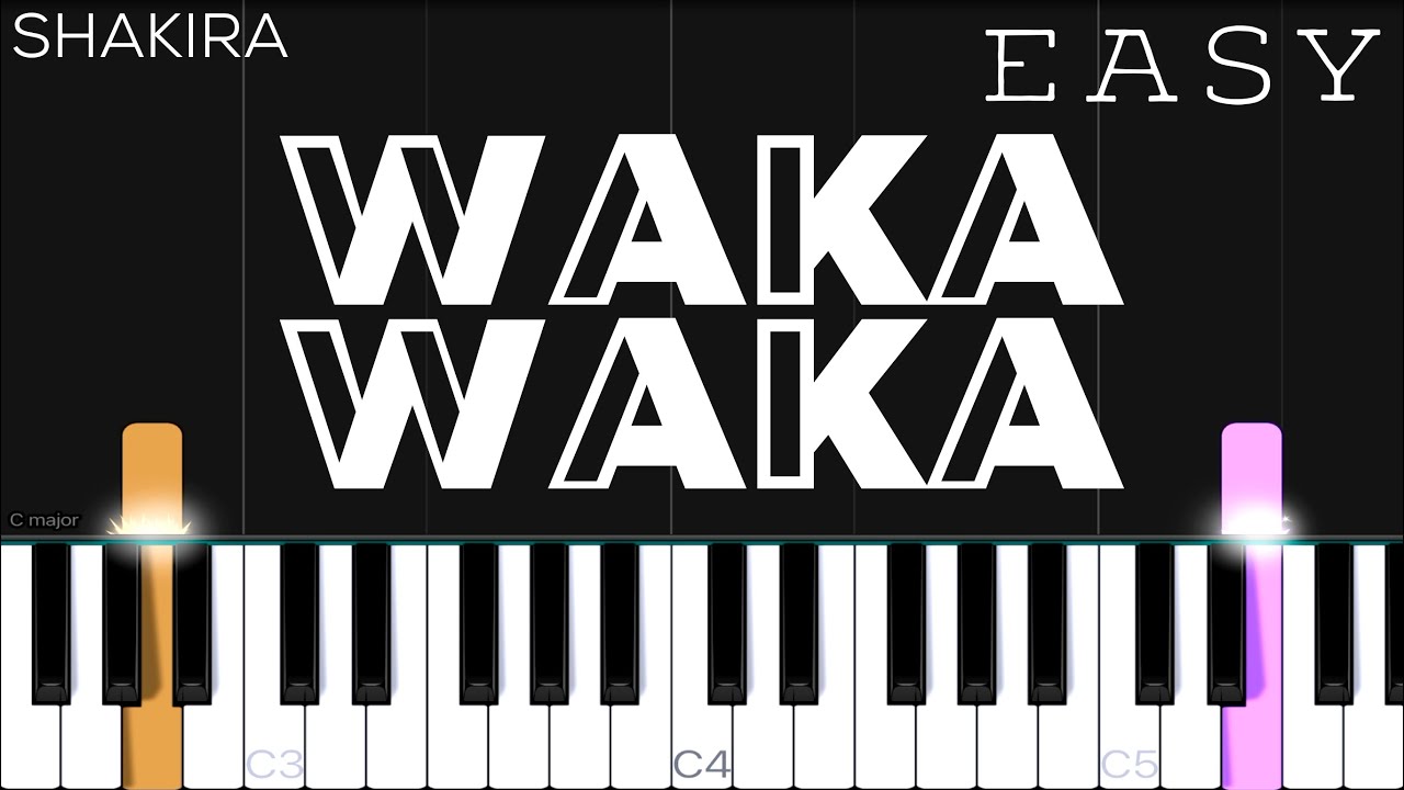 Shakira - Waka Waka (This Time For Africa) | EASY Piano Tutorial