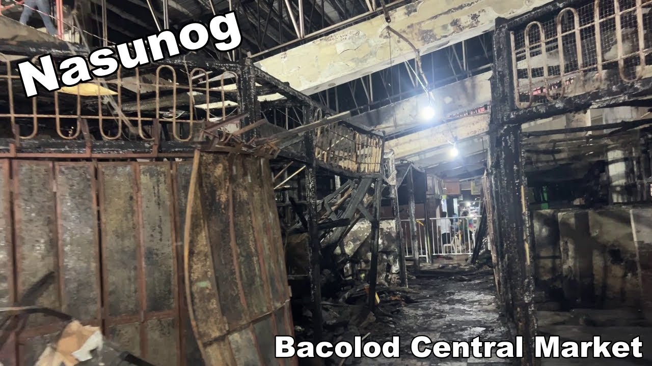 Nasunog ang loob ng Bacolod Central Market