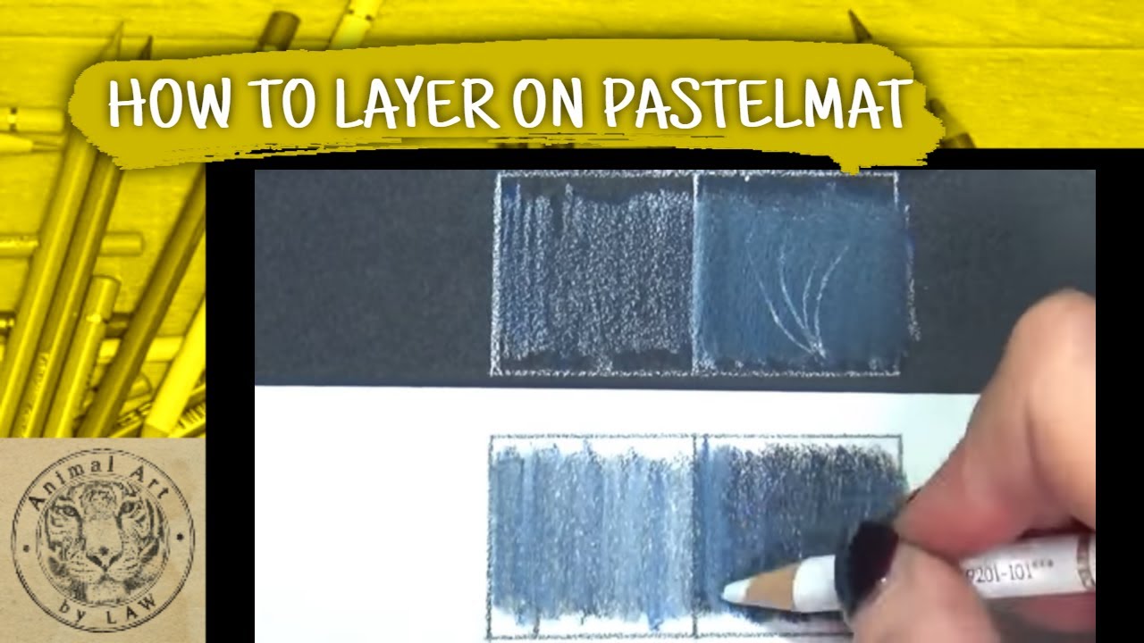 How to layer Colored Pencils on Pastelmat