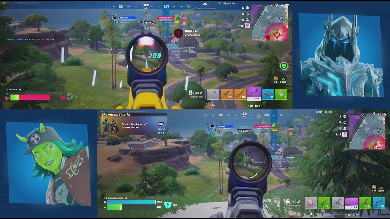 Fortnite with my mom (crazy win)