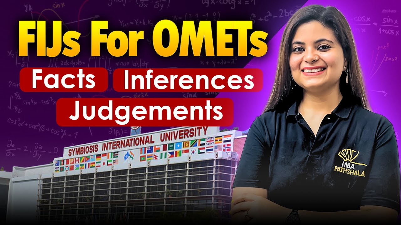 Master FIJs for OMETs | Crack Facts, Inferences & Judgements | Karishma Ma'am MBA Pathshala