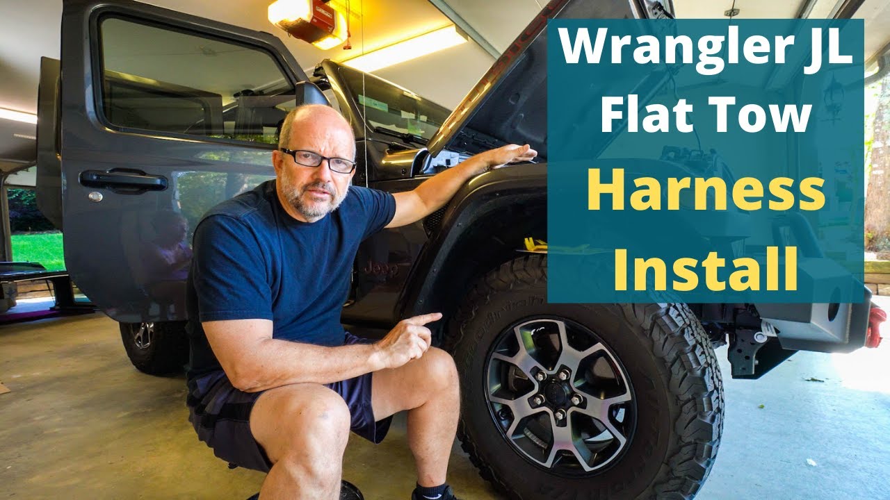 Best Flat Tow Setup - Install the Mopar Wrangler JL Harness for Flat Towing!